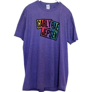 Carly Rae Jepsen Purple Tour T-Shirt 2019 New Rainbow